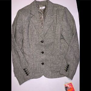 Issac Mizrahi tweed like blazer size xl